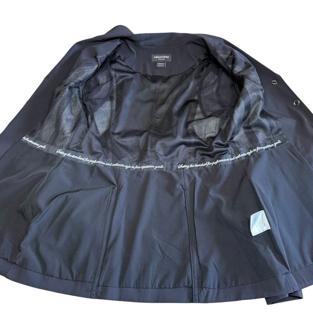 Ariat Pro Series Women's Bronte Show Coat Blazer US 8R Black Oldmoney Equestrian - Picture 9 of 16
